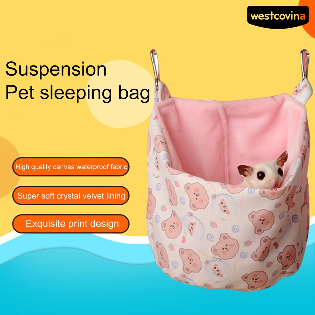 [COD]♞Võng Treo Thoải Mái Họa Tiết Khủng Long Hoạt Hình Cho Hamster / Sóc