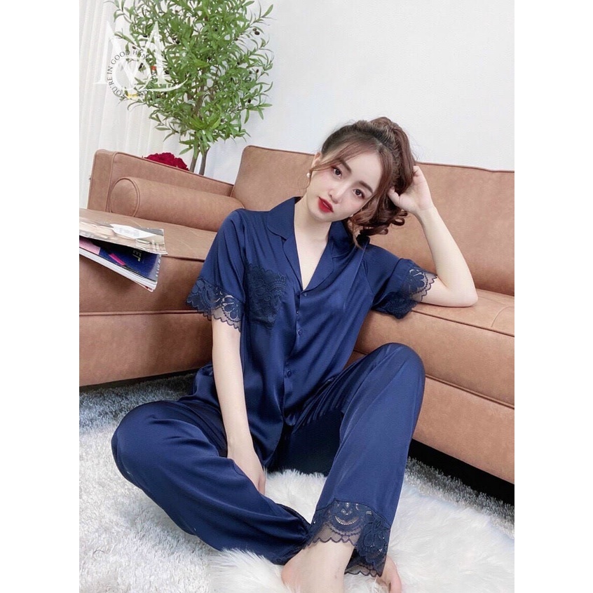 Bộ Lụa Dài Viền Ren Bigsize 50-90kg