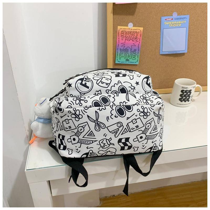 Ba Lô Học Sinh Vải Oxford Hàn Quốc Sức Chứa Lớn Dễ Thương Xinh Xắn m & p 6087
