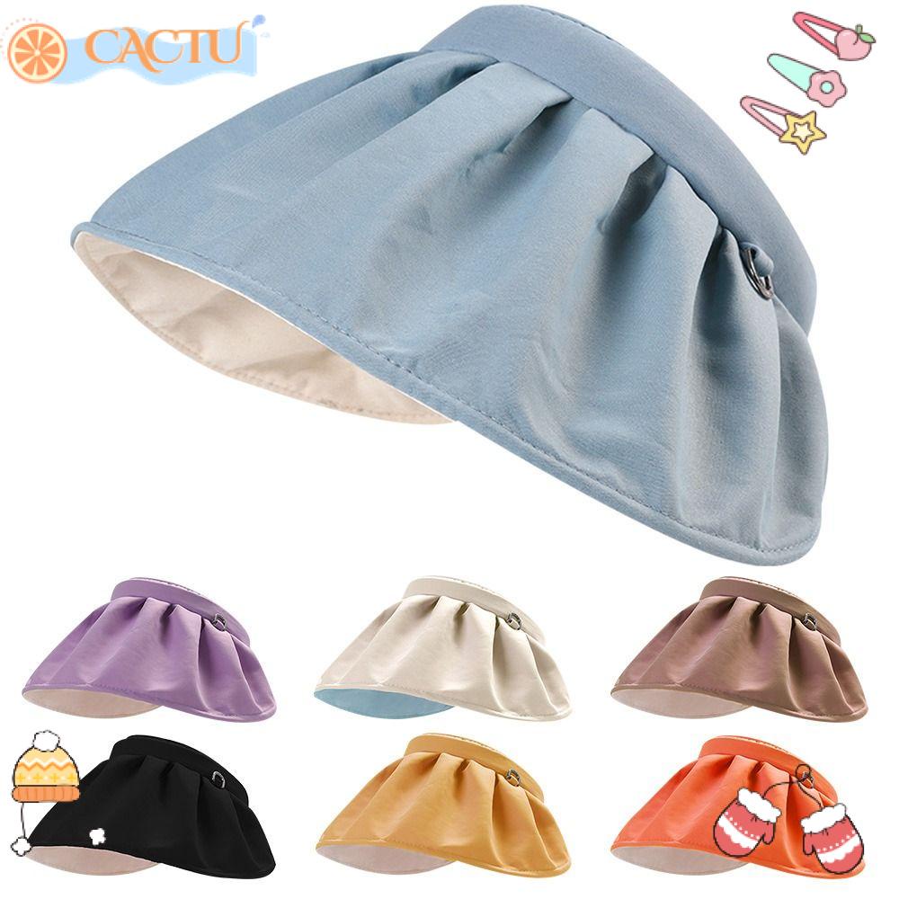 CACTU Mũ Lưỡi Trai Chống Nắng Ngoài Trời Kiểu Vỏ Sò Có Thể Gấp