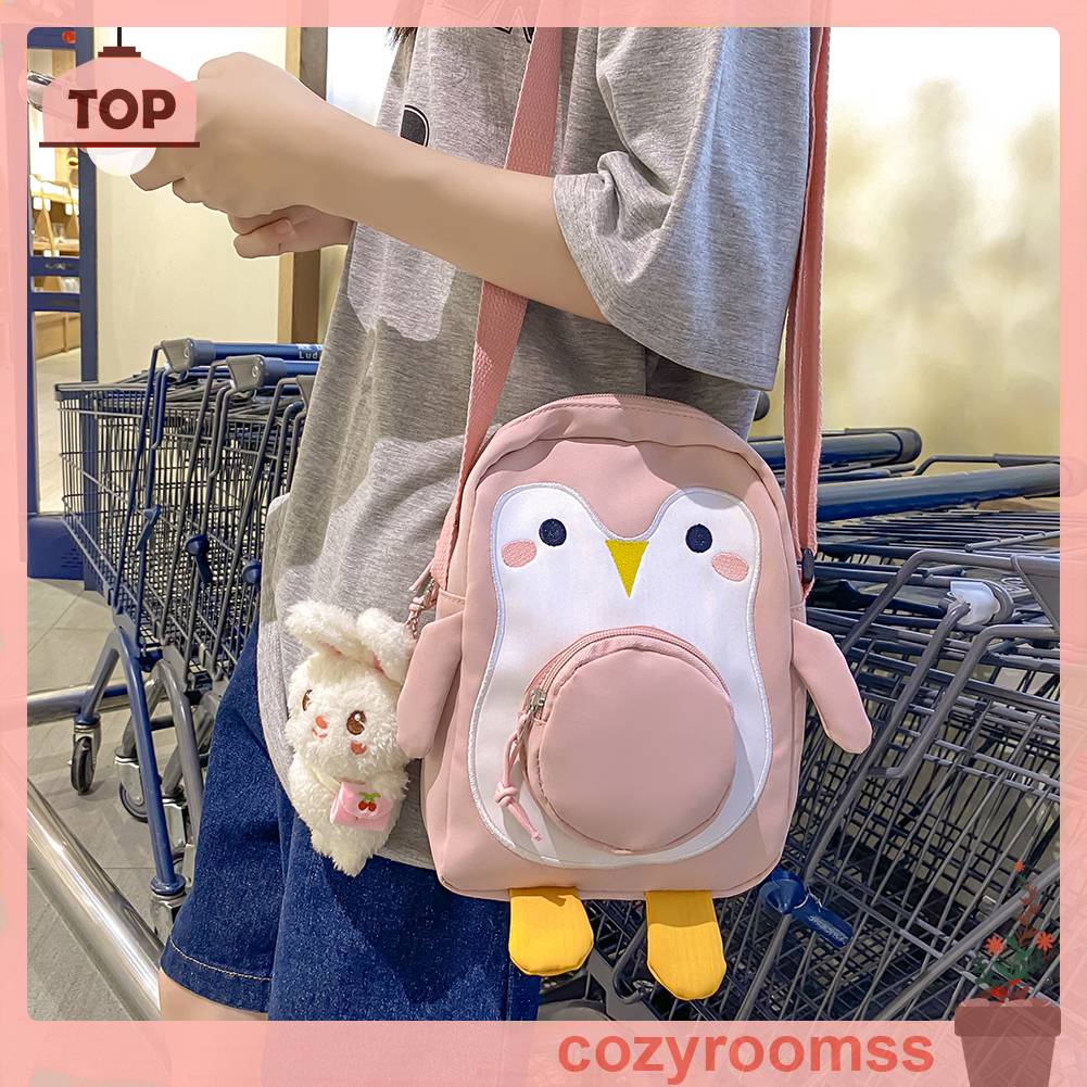 Túi Đeo Chéo Nữ Hình Chim Cánh Cụt Hoạt Hình Đáng Yêu