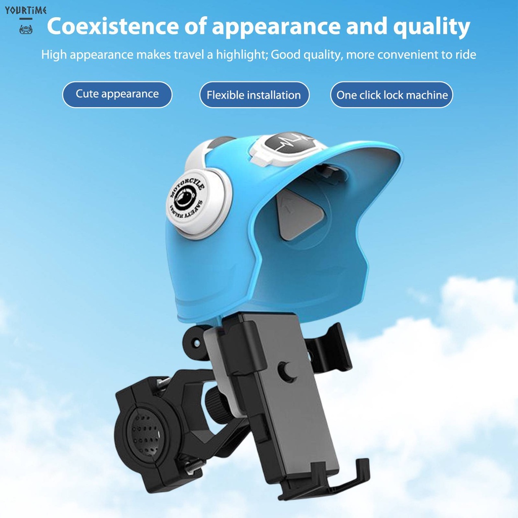 Giá Đỡ Điện Thoại 4.7-7.2in Chống Nước Gắn Mũ Bảo Hiểm Xe Đạp