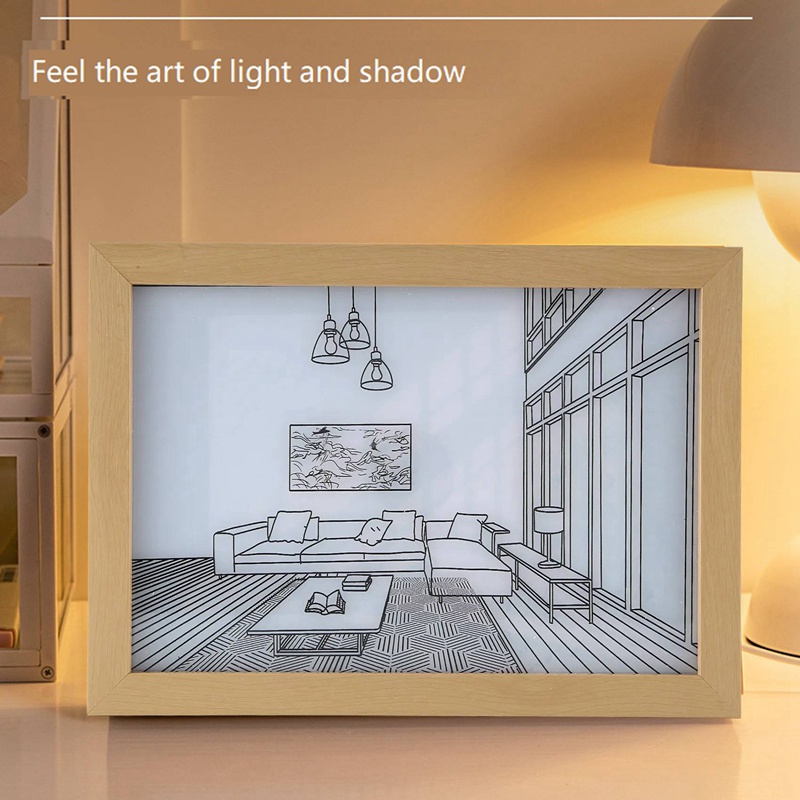 Đèn LED Ngủ Ba Màu Kích Thước 32X22cm
