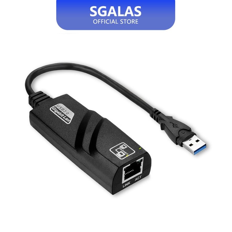 SGALAS Bộ Chuyển Đổi USB 3.0 Sang LAN RJ45 Gigabit Ethernet 100 / 1000MBPS LAN Cho PC Mac