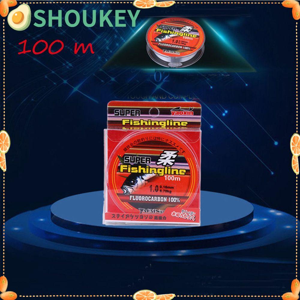 SHOUKEY Cuộn Dây Câu Cá 100% Fluorocarbon 0.8-6LB Dài 100m