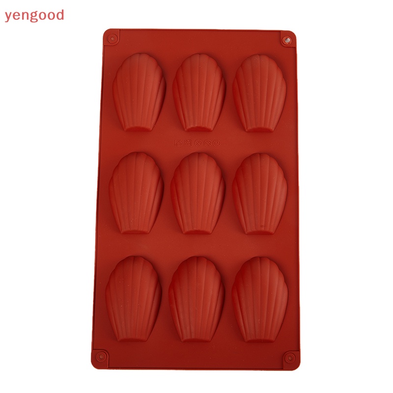 Khuôn Silicone Làm Bánh 9 Ô Hình Vỏ Sò Chống Dính