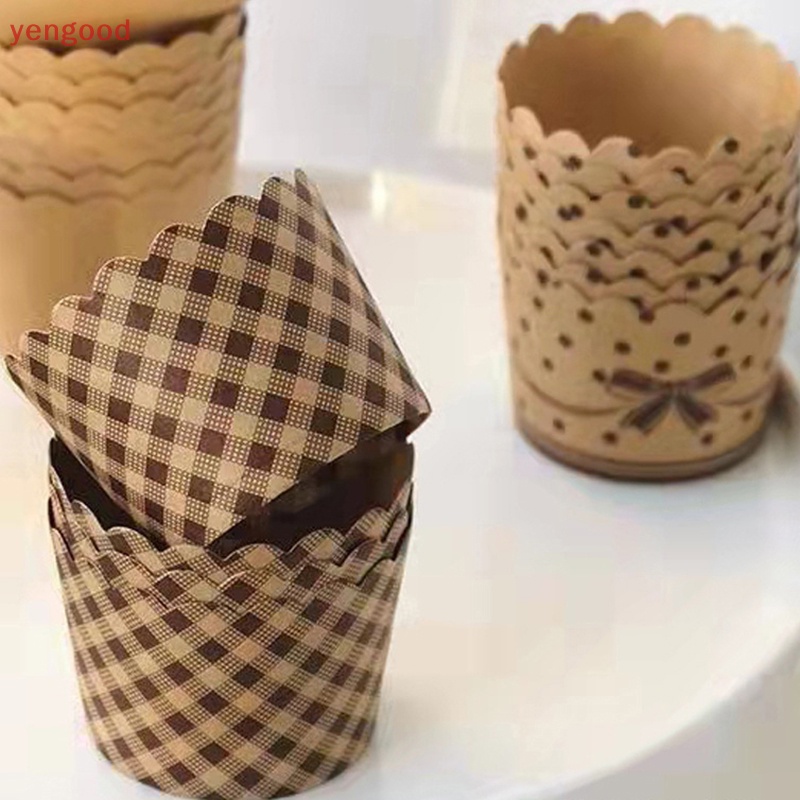Set 50 Cốc Giấy Làm Bánh Cupcake Muffin Tiện Dụng