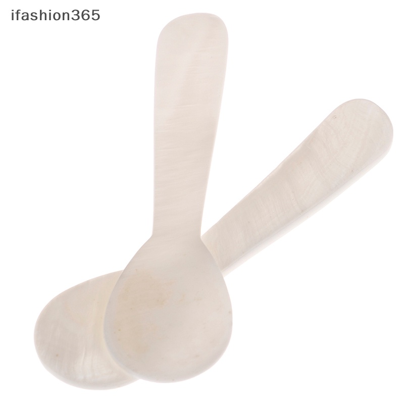 [ifashion365] Muỗng Cà Phê Cán Hình Vỏ Sò Đính Ngọc Trai Thủ Công