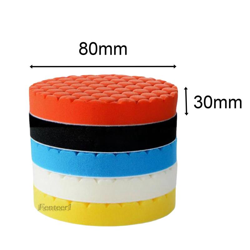 [Fenteer1] Miếng Bọt Biển Đánh Bóng Xe Hơi Đa Chức Năng 3inch