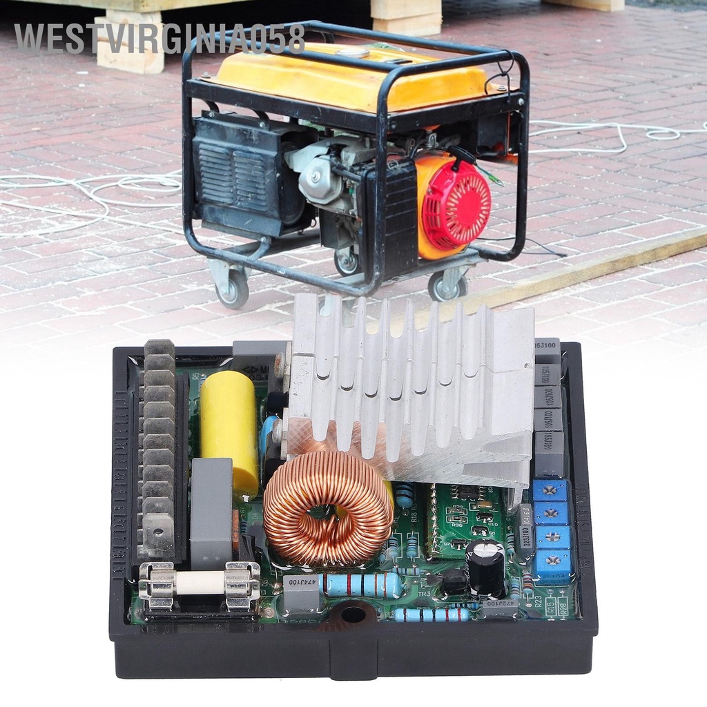 Westvirginia058 Bảng điều chỉnh điện áp tự động của máy phát Bộ ổn định mô-đun VR kích thích SR7‑2G AC170‑270V