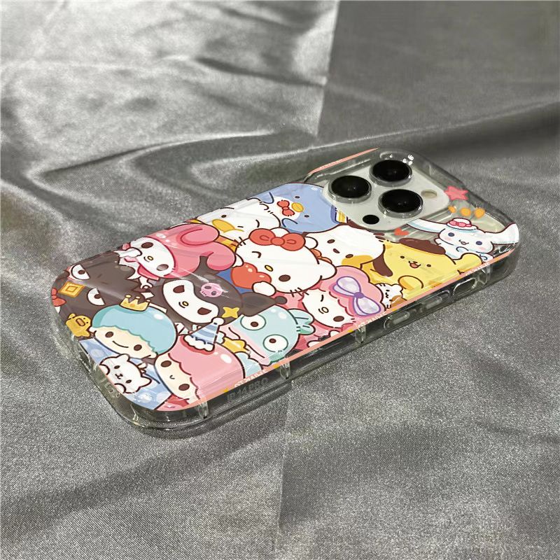 Ốp Điện Thoại Mềm Trong Suốt Họa Tiết Sanrio Sins8 1312 / / plus11 14Promax7 / xr 2Qooo