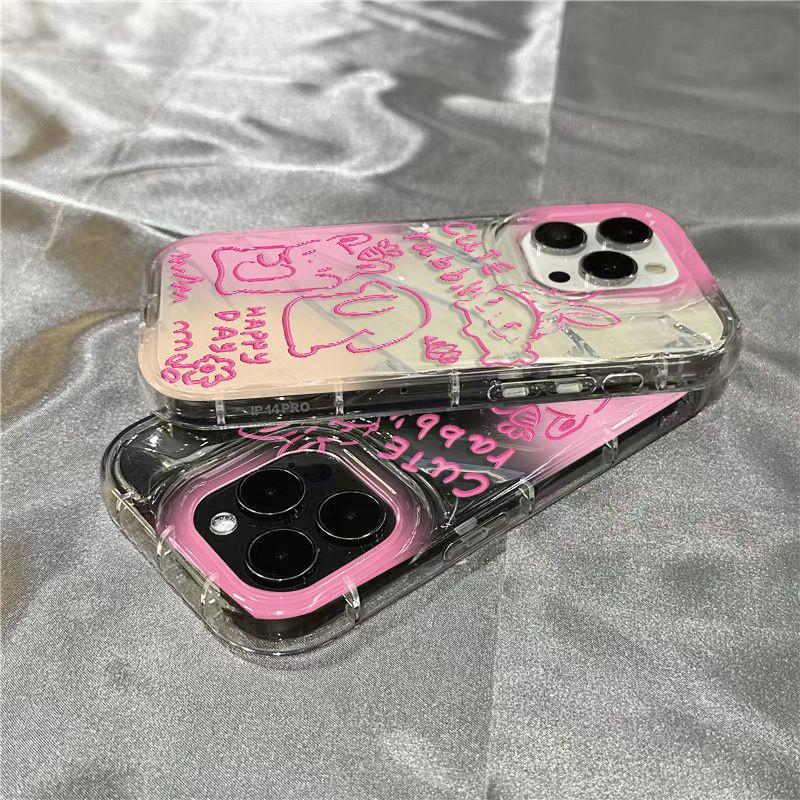 Ốp Điện Thoại Mềm Hình Thỏ Đang Nhảy Múa Cho iPhone14promax plus7sins / 8131211Ốp Điện Thoại Trong Suốt Họa Tiết Hoạt Hình Dễ Thương Cho Iphone xr N7Dhh