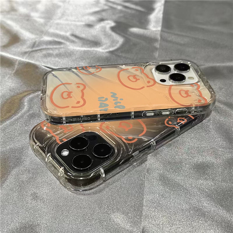 Ốp Điện Thoại Mềm Trong Suốt Họa Tiết Gấu Dễ Thương 1312 Cho Iphone 8sins xr 14Promax 7 11