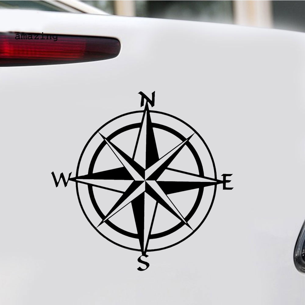 Đề Can Phản Quang Họa Tiết La Bàn Độc Đáo Trang Trí Cửa Sổ Xe Hơi Xe Tải