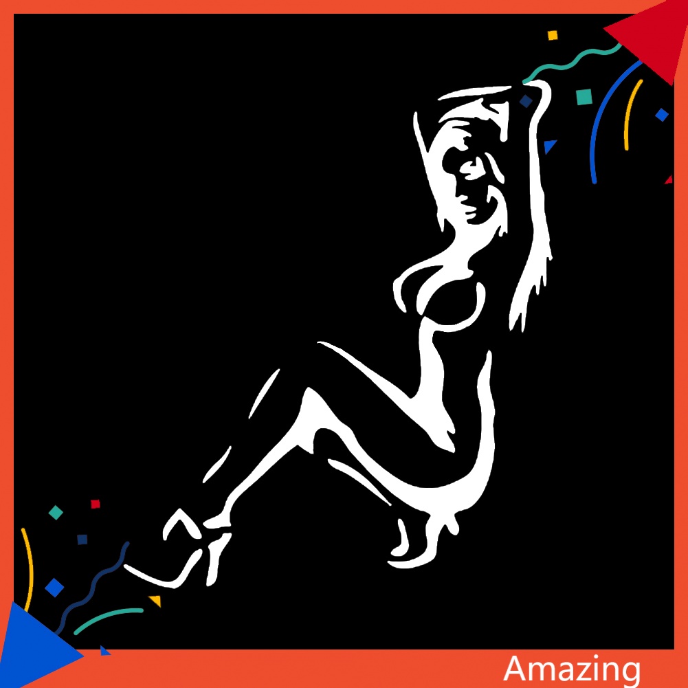 Đề Can Tự Dính Họa Tiết Cô Gái Gợi Cảm Thời Trang Trang Trí Cửa Sổ Xe Hơi