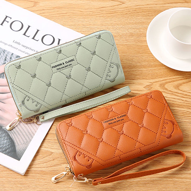 Ví dài CHERLKOLRS có khóa kéo thời trang đơn giản