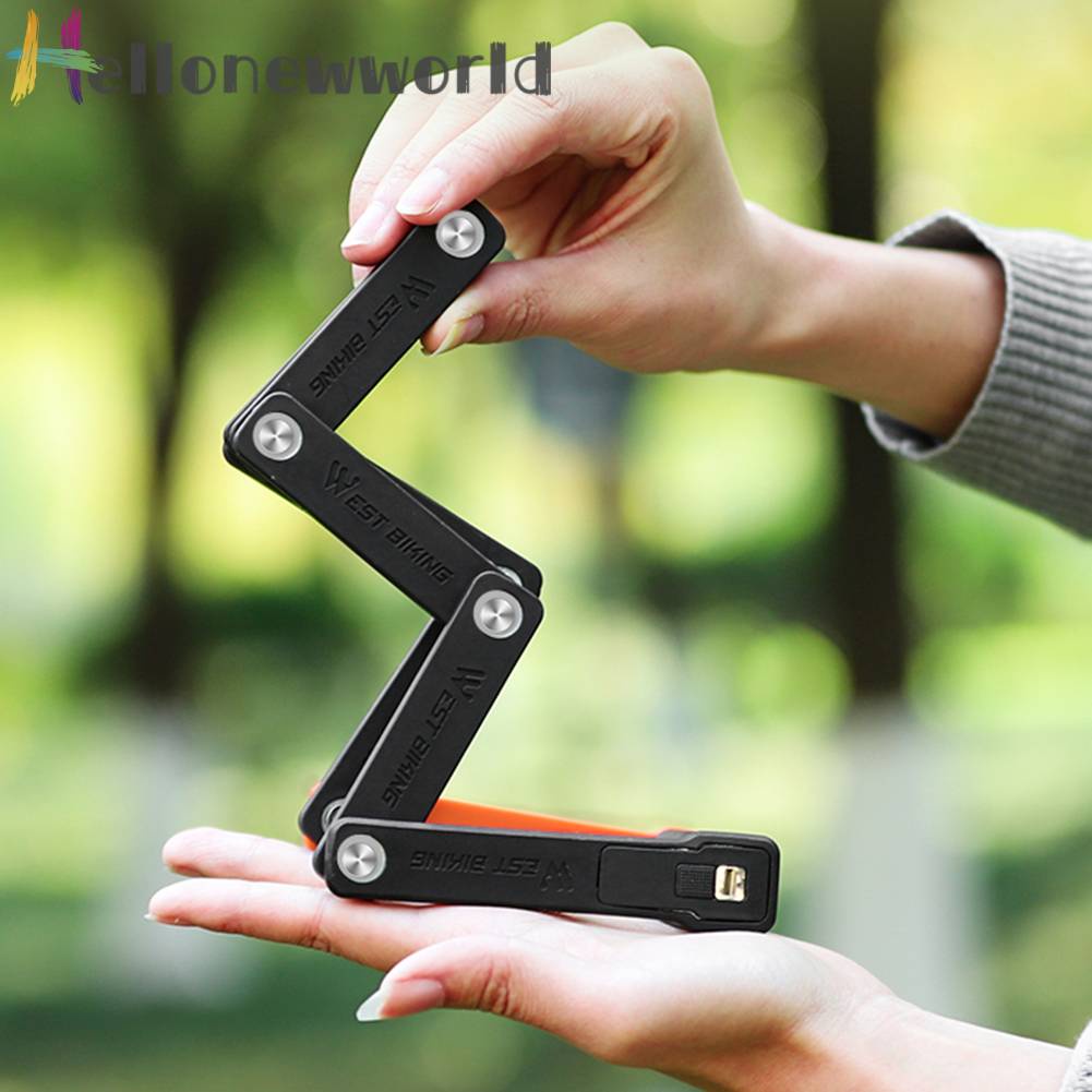 Dây Xích Khóa Xe Đạp MTB Có Thể Gập Lại Tiện Dụng