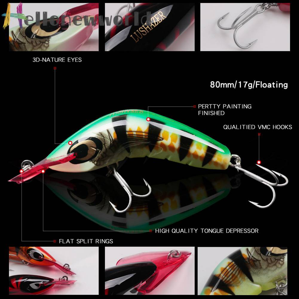 Mồi Giả Câu Cá Phát Quang 8cm / 17g