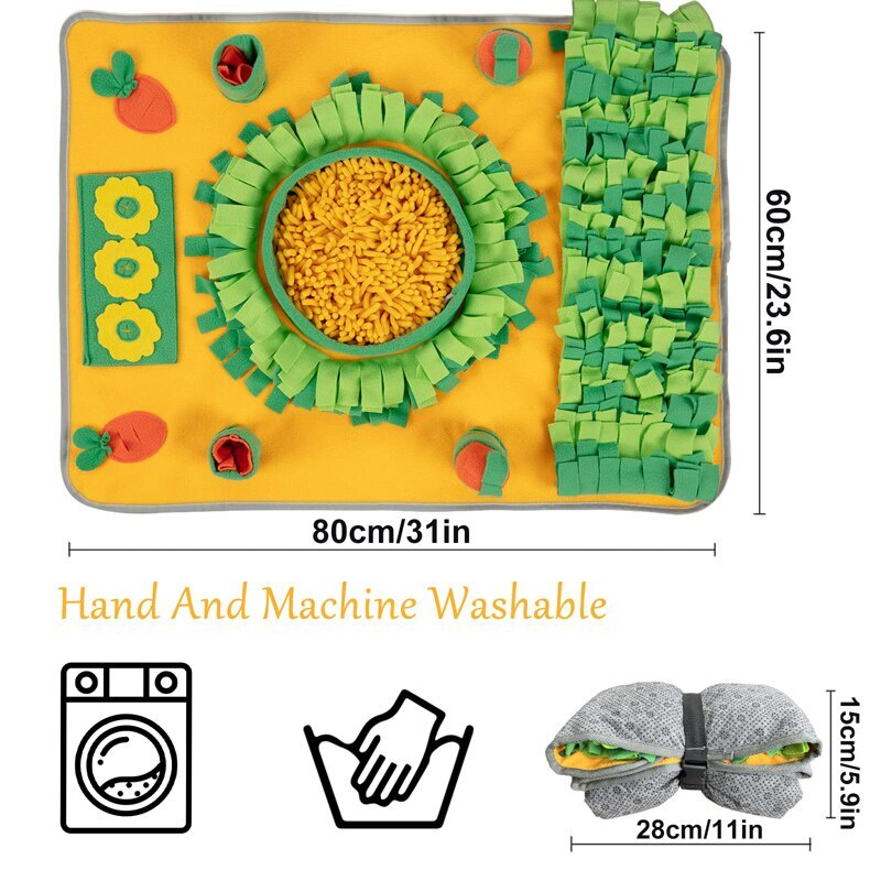 Thảm Đồ Chơi Xếp Hình Tương Tác Tự Nhiên Siêu Bền Giúp Huấn Luyện Cún Cưng
