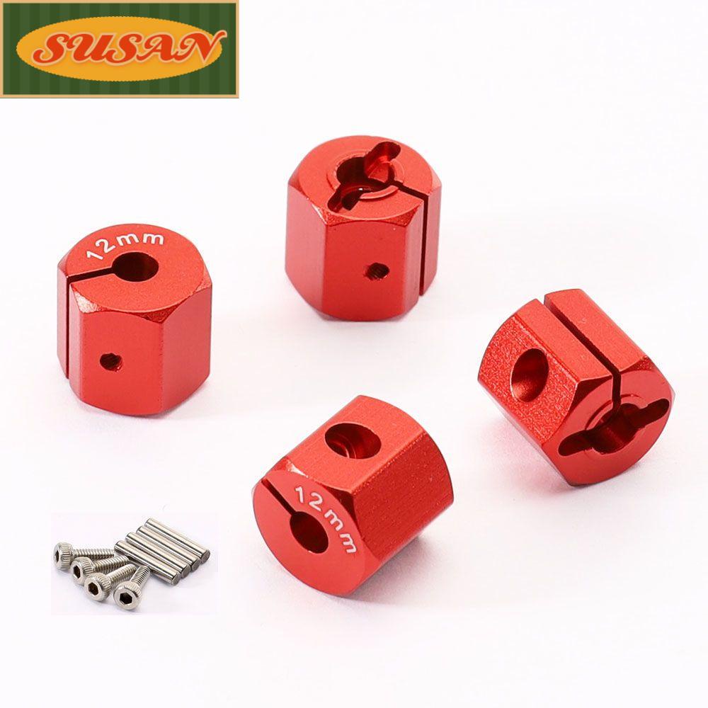 Set 4 Bánh Xe Thay Thế Chuyên Dụng Cho Xe Điều Khiển 1 / 10 RC 8 / 9 / 10 / 11 / 12mm