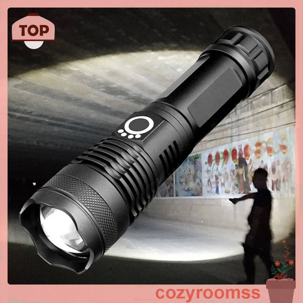 Đèn Pin XHP50 LED 5 Chế Độ 1500LM Chống Thấm Nước IPX4 Sạc USB Tiện Dụng