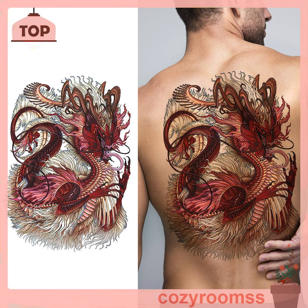 Hình Xăm Dán Tạm Thời Chống Thấm Nước Họa Tiết Động Vật Độc Đáo