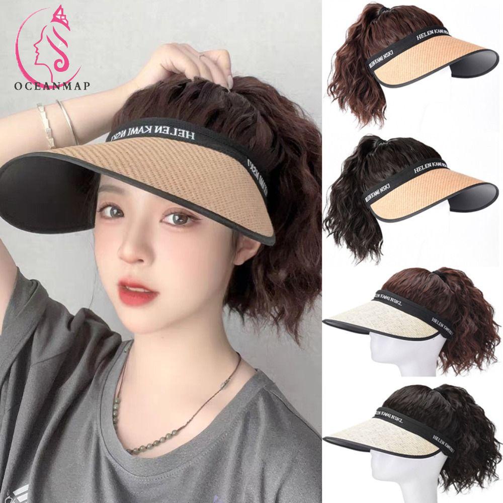 Mũ Lưỡi Trai Gắn Tóc Giả Bằng Sợi Kaki Kháng Nhiệt Dễ Sử Dụng Cho Nữ