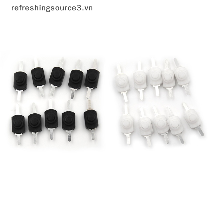 Set 10 Công Tắc Nhấn Mini Màu Đen 12 * 8MM DC 1A Cho Đèn Pin Điện 3.vn