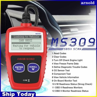 Thiết Bị Quét Kiểm Tra Lỗi Động Cơ Xe Hơi Ms309 OBD2 OBDII