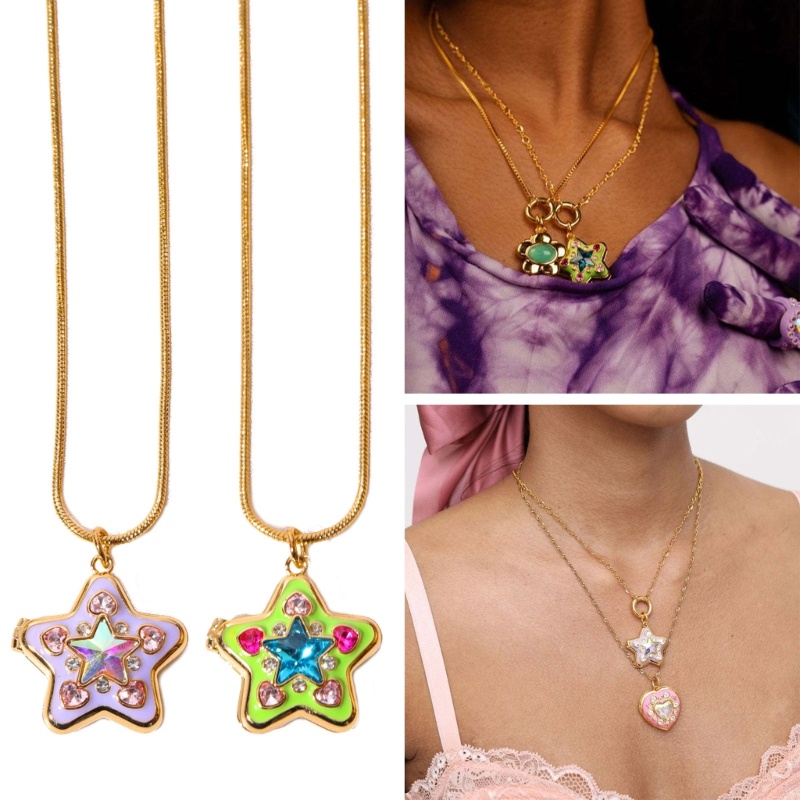 Vòng Cổ Choker Bằng Đồng Mặt Ngôi Sao Phong Cách Punk Rock Độc Đáo