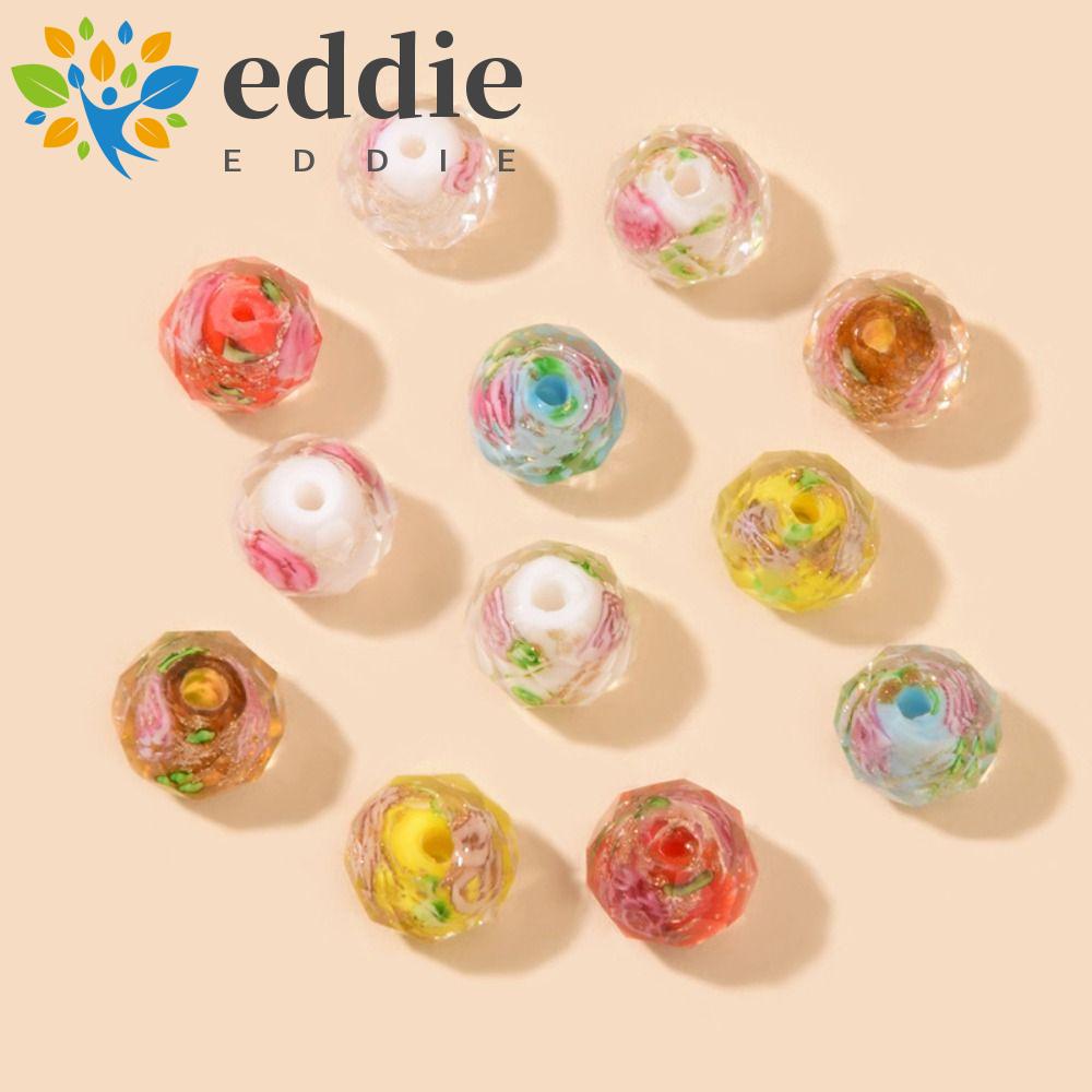 26EDIE Set 5 Vòng cổ Hạt Tráng Men Không Phai Màu In Hoa Làm Bằng Tay