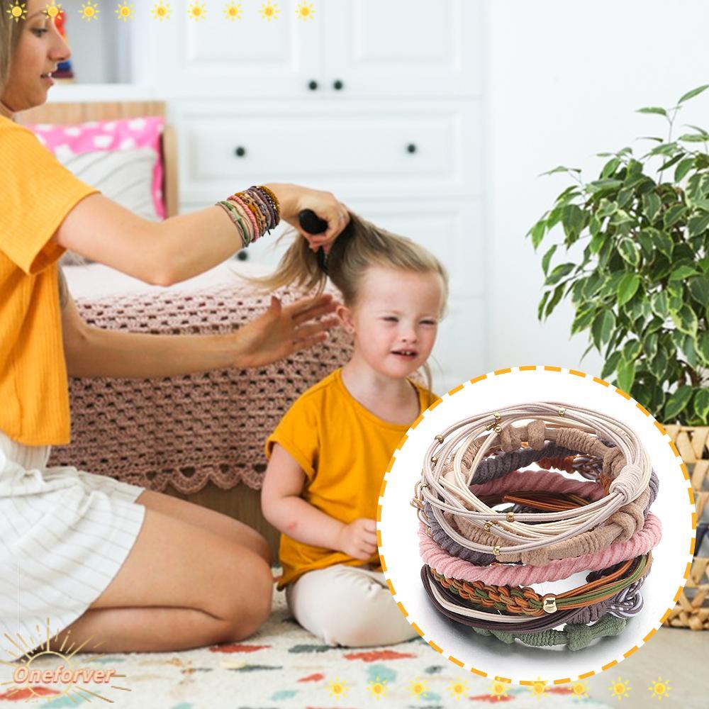 FOREVER Dây Cột Tóc Dày Dặn Nhiều Màu Sắc Phong Cách Boho Thời Trang Cho Nữ