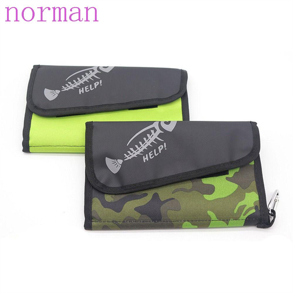 Norman Túi Đựng Mồi Câu Cá Bằng Vải Oxford Đính Kim Sa Mềm Chống Nước Chống Rách Có Thể Gấp Gọn Tiện Dụng
