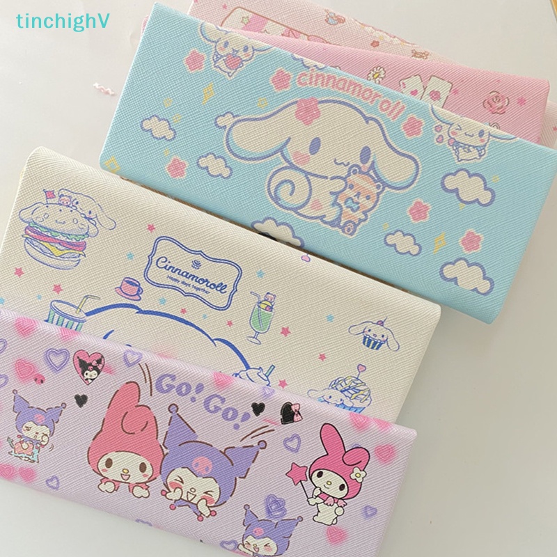 Hộp Đựng Mắt Kính Bằng Vải Gấp Gọn Họa Tiết Sanrio Kitty Melody Kuromi Cinnamoroll
