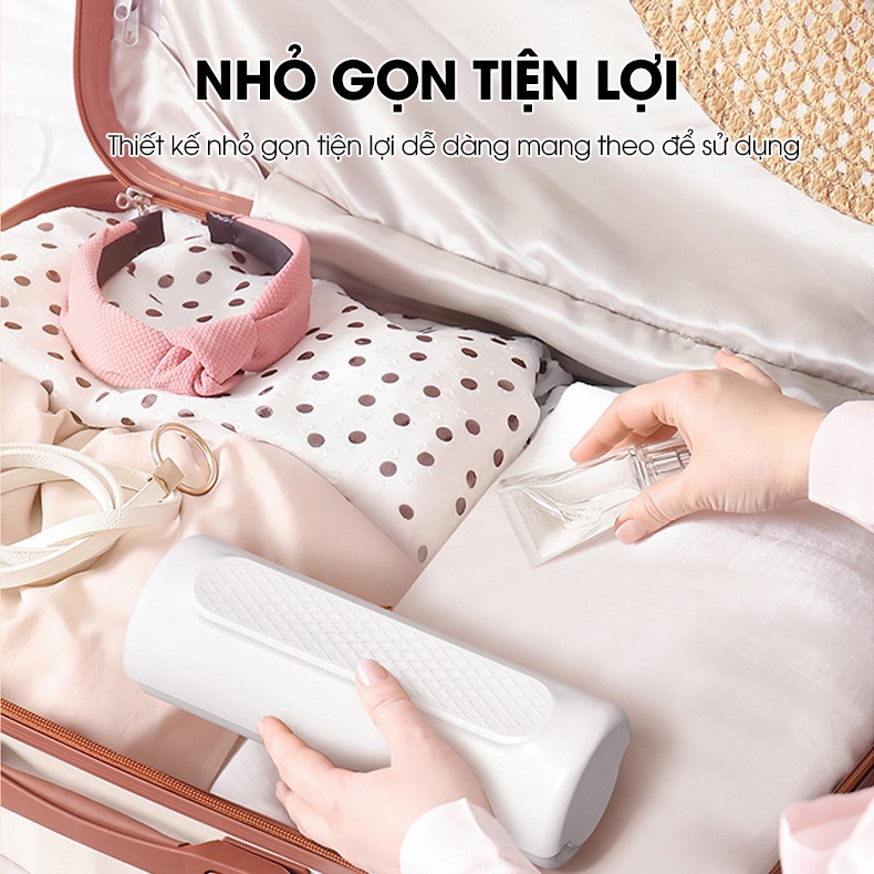 Con lăn dính tóc, lông thú cưng, bụi bông, bụi giấy cho quần áo tiện gọn nhanh chóng
