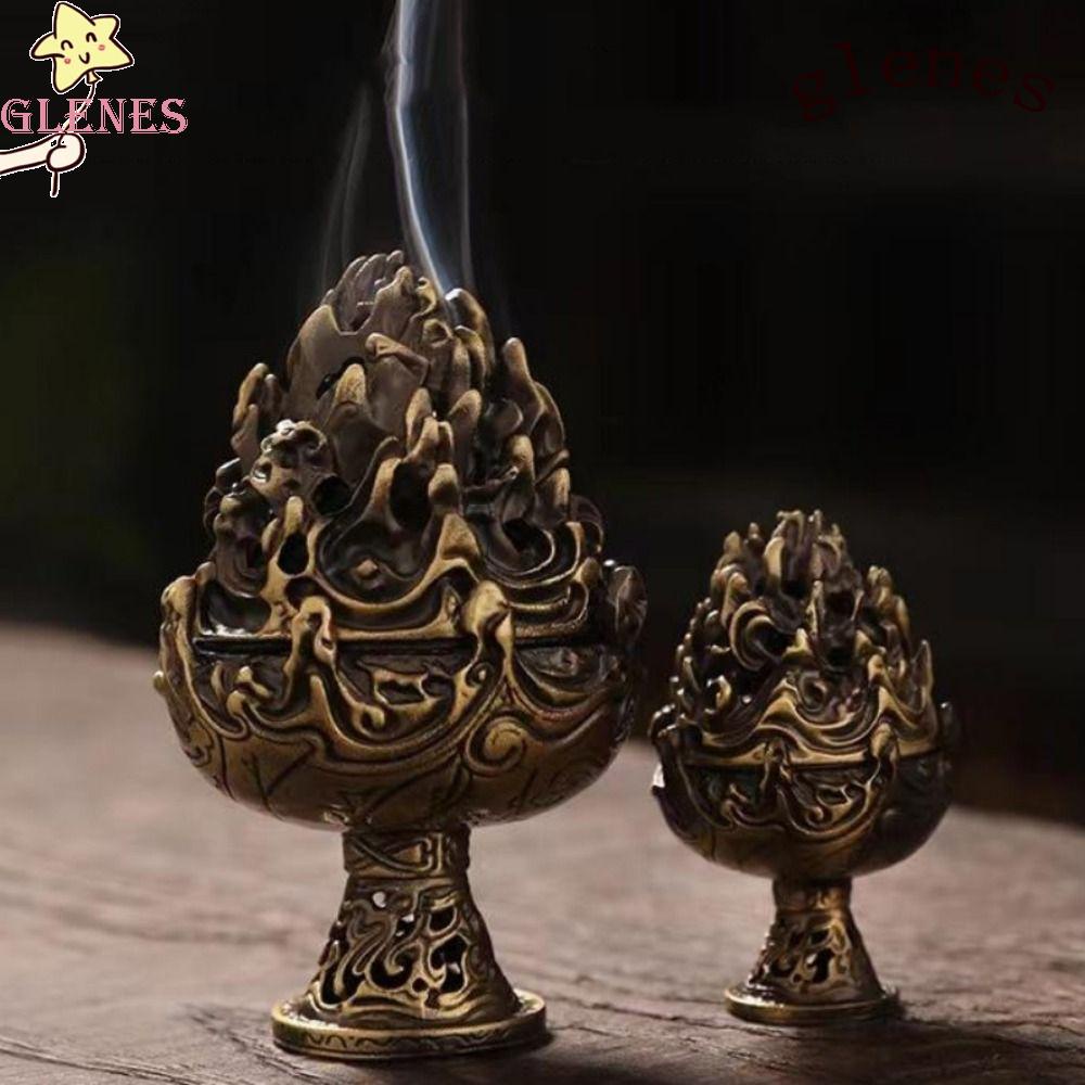 GLENES Khay Cắm Nhang Hình Phật Handmade Dùng Trang Trí Bàn Trà Trong Nhà