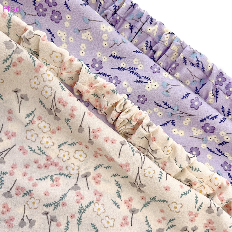 {Ffsd} Khăn Trùm Đầu Co Giãn In Họa Tiết Hoa Tam Giác Phong Cách Đồng Quê Cho Nữ * Bán Chạy