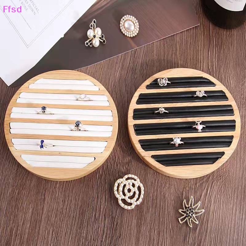 Hộp Tròn Phẳng Trưng Bày Trang Sức Phong Cách Vintage