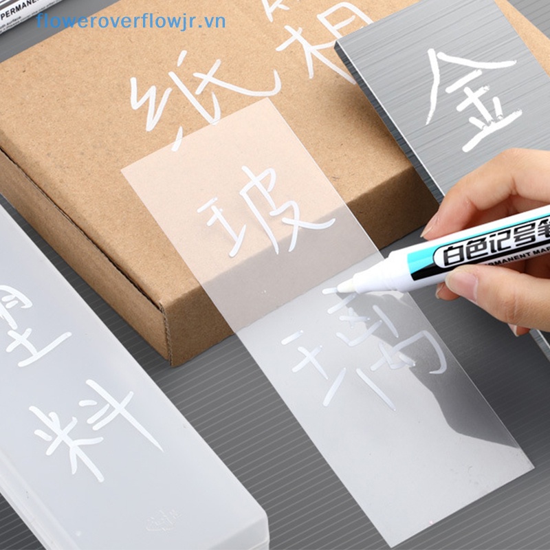 Bút Lông Đánh Dấu Lốp Xe Hơi Màu Trắng Chống Thấm Nước 0.7 / 1.0 / 2.5mm