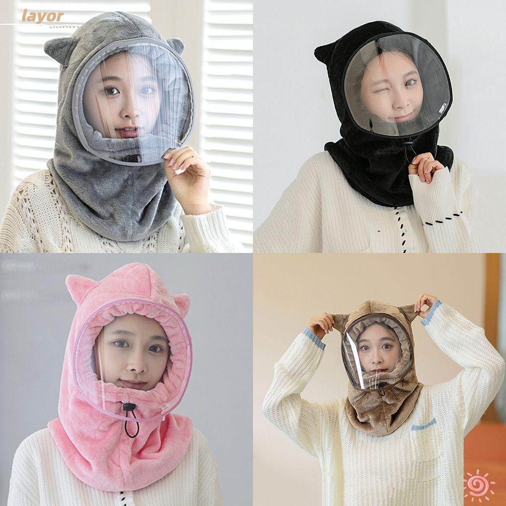 LAY Khẩu Trang Chống Sương Mù Vải Flannel Dễ Thương Dùng Trượt Tuyết / Đạp Xe Vào Mù