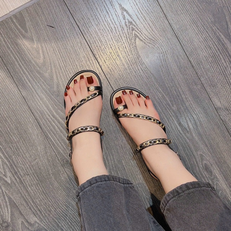 Dép nữ quai ngang chữ H da mềm thời trang cao cấp dễ phối đồ