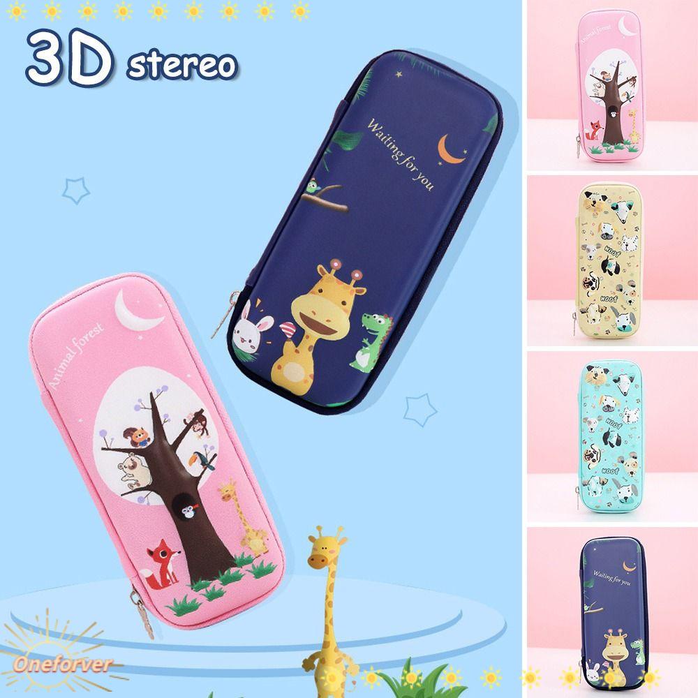 FOREVER Hộp Đựng Bút Sức Chứa Lớn Họa Tiết Hoạt Hình Dễ Thương Cho Học Sinh Giá Đỡ