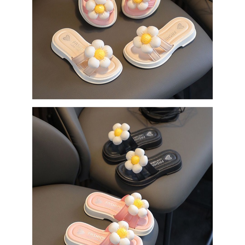 Dép Công Chúa Đế Dày Tăng Chiều Cao Chống Trượt Chống Thấm Nước In Hoa Dễ Thương Thời Trang Mùa Hè Cho Mẹ Và Bé GáiDép trong nhà