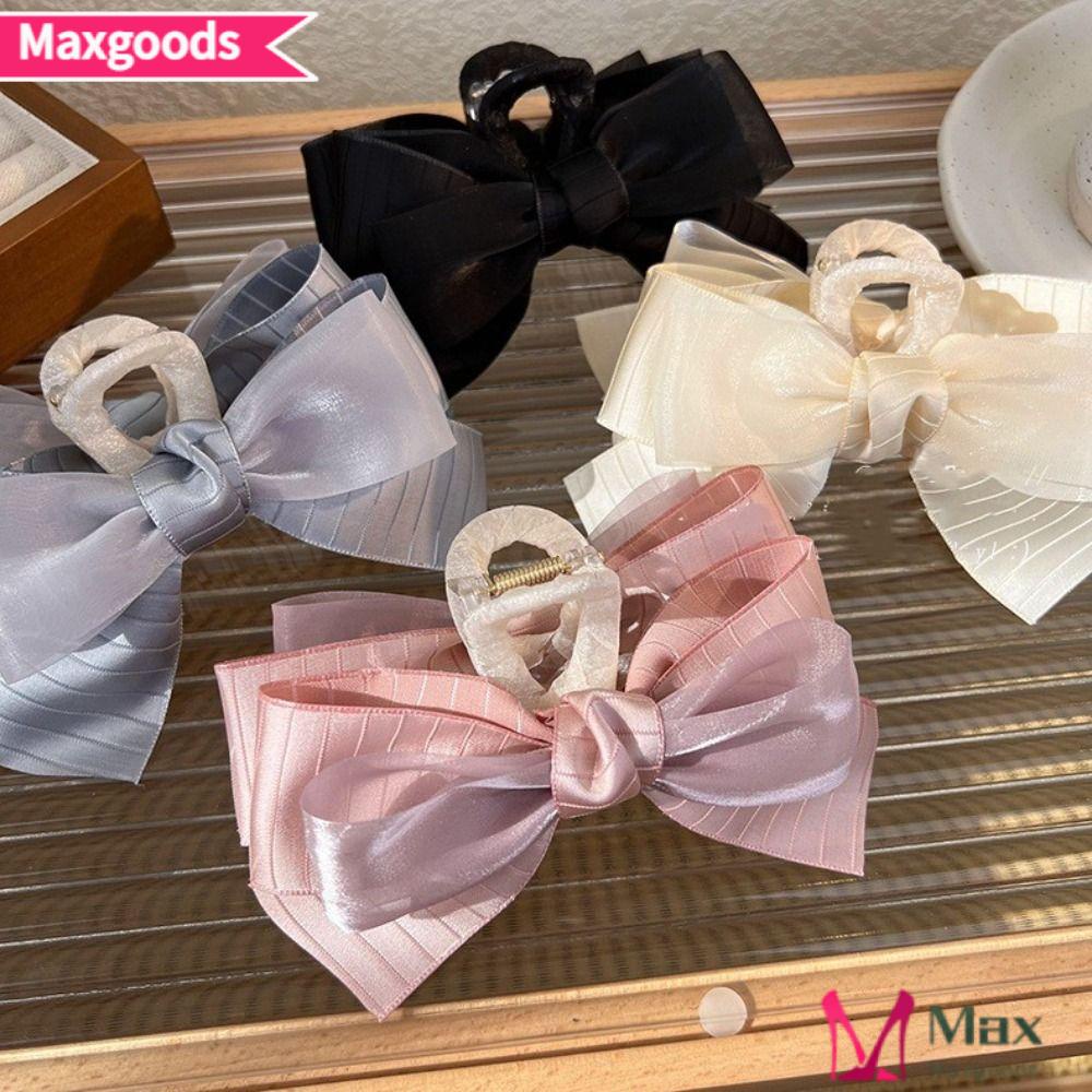 MAXG Kẹp Tóc Hai Lớp Cỡ Lớn Thời Trang Mùa Hè Cho Nữ