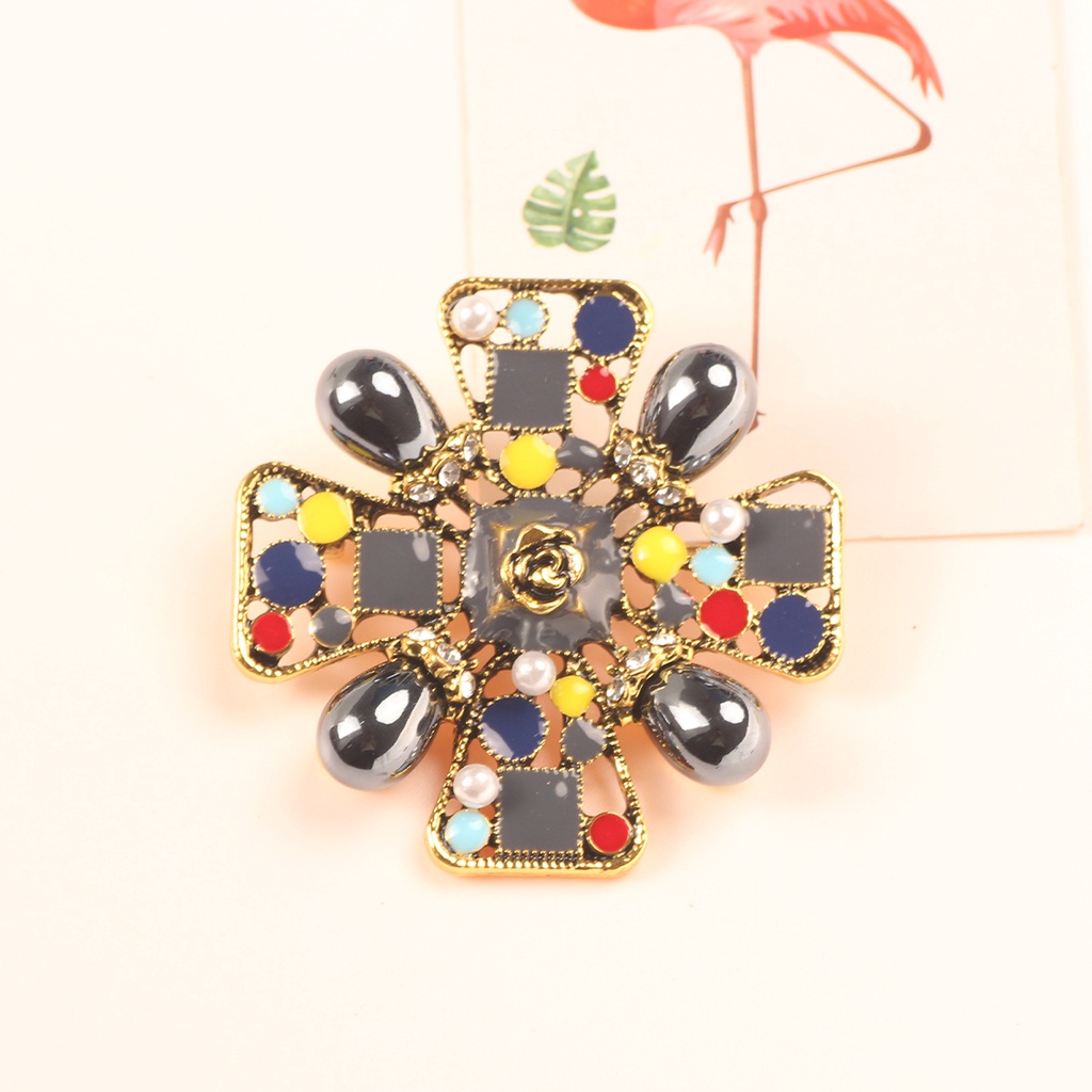 Ghim Cài Áo Đính Ngọc Trai Phong Cách Vintage Sang Trọng