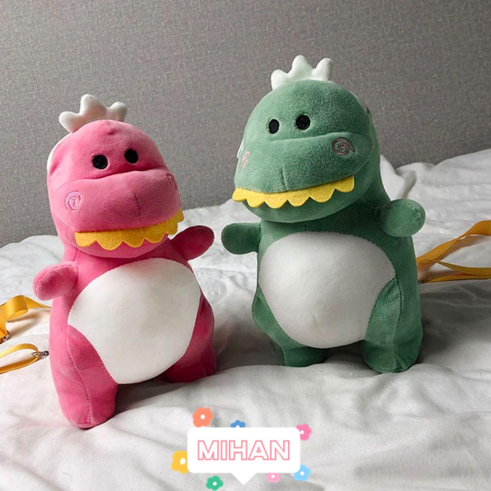 MIHAN1 Túi Đeo Chéo Hình Khủng Long Nhồi Bông Mềm Mại Đáng Yêu