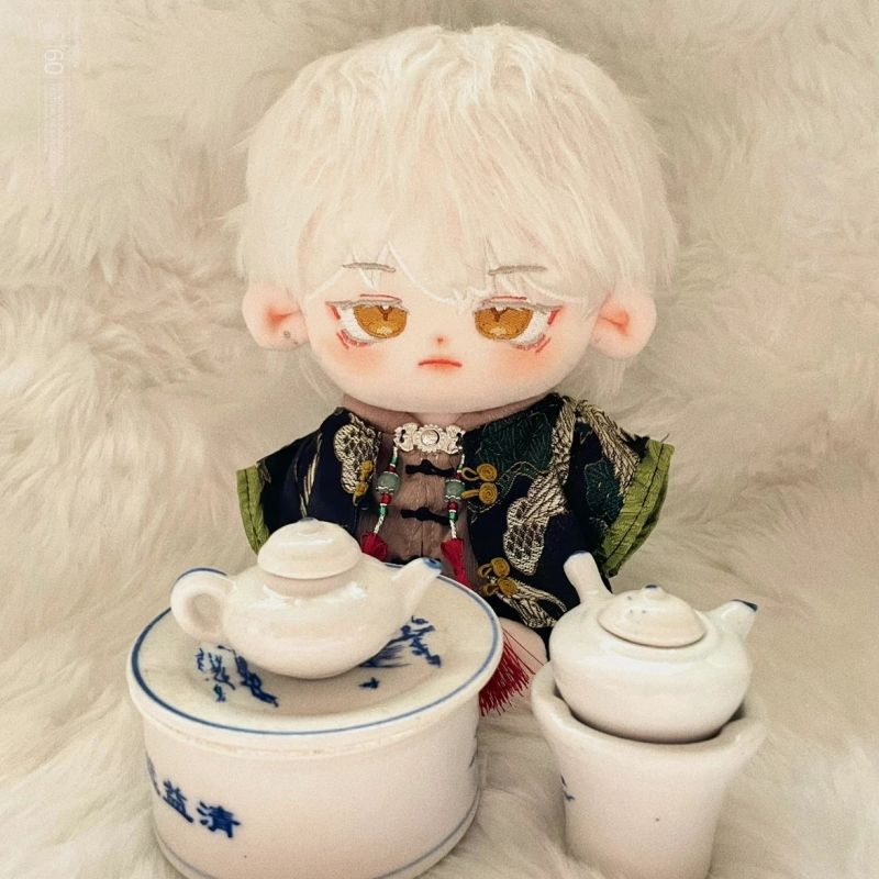 Búp Bê Em Bé Mặc Đồ Phong Cách Trung Hoa Cổ Điển Bằng Vải cotton 20cm