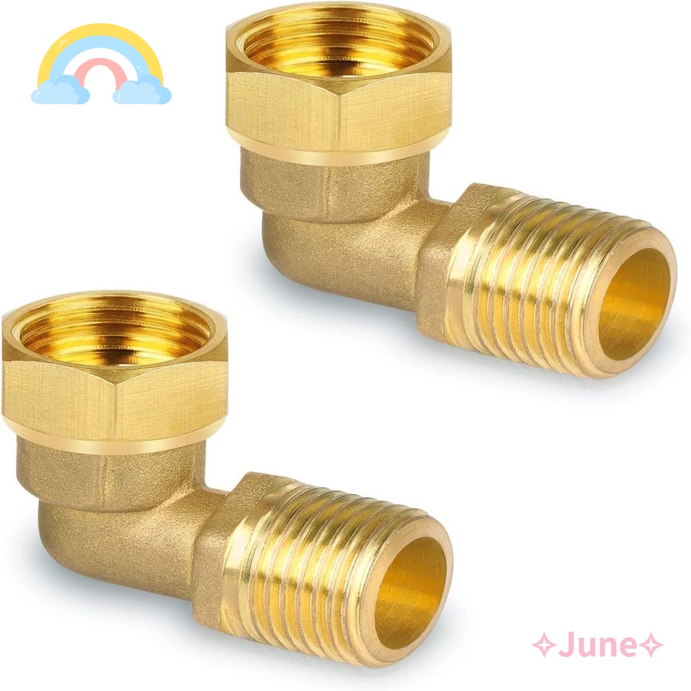 JUNE Bộ 2 Dụng Cụ Lắp Đặt Vòi Nước G1 / 2 Bằng Đồng Thau Gắn Tường Cho Nhà Bếp