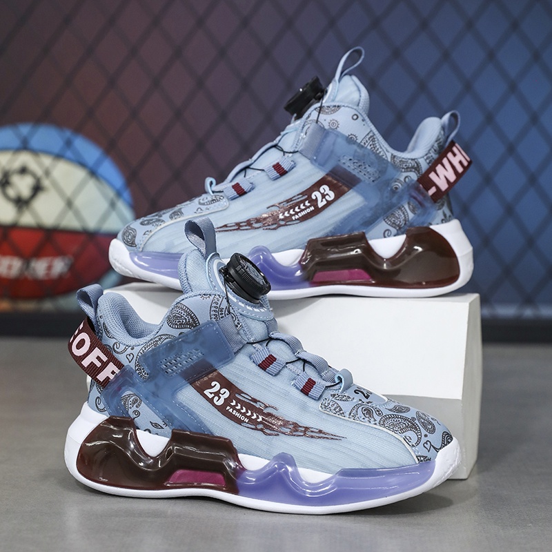 Giày Thể Thao Bóng Rổ Chống Trượt Thời Trang Năng Động Dành Cho Trẻ