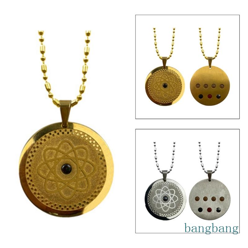 Vòng cổ Mặt Tròn Đính Đá Thời Trang Cho Nam Và Nữ